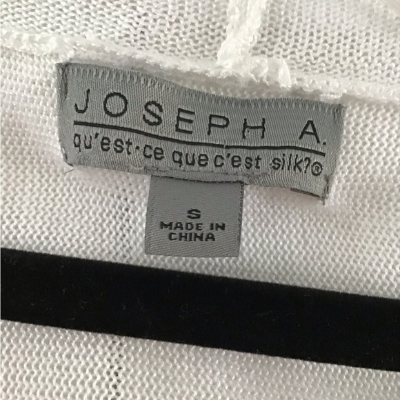 Joseph A. Rayon Tiered Open front cardigan. Size Small - Picture 3 of 7